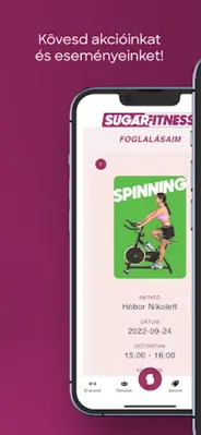 Sugár Fitness android App screenshot 1